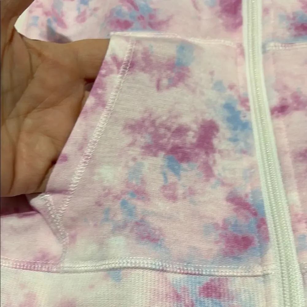 90 degree 10 orchid and Blue Tie-Dye Hoodie and Pants Set nwt perfect unworn